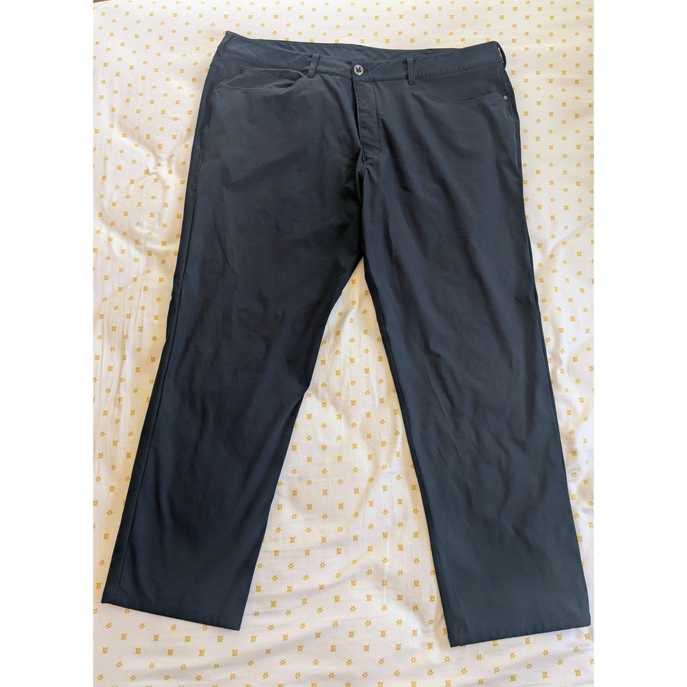 Lululemon Mens 46x33 Commission Pant Slim Warpstreme Blue 6 Pocket LM5539S